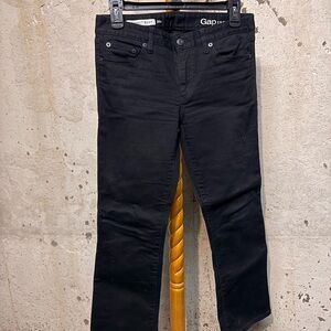 Women’s Gap 1969 Perfect Boot Black Jeans Size 26 Petite